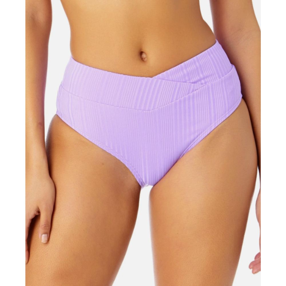 Salt Cove Juniors Ribbed V-Waist Bikini Purple Size L 15208